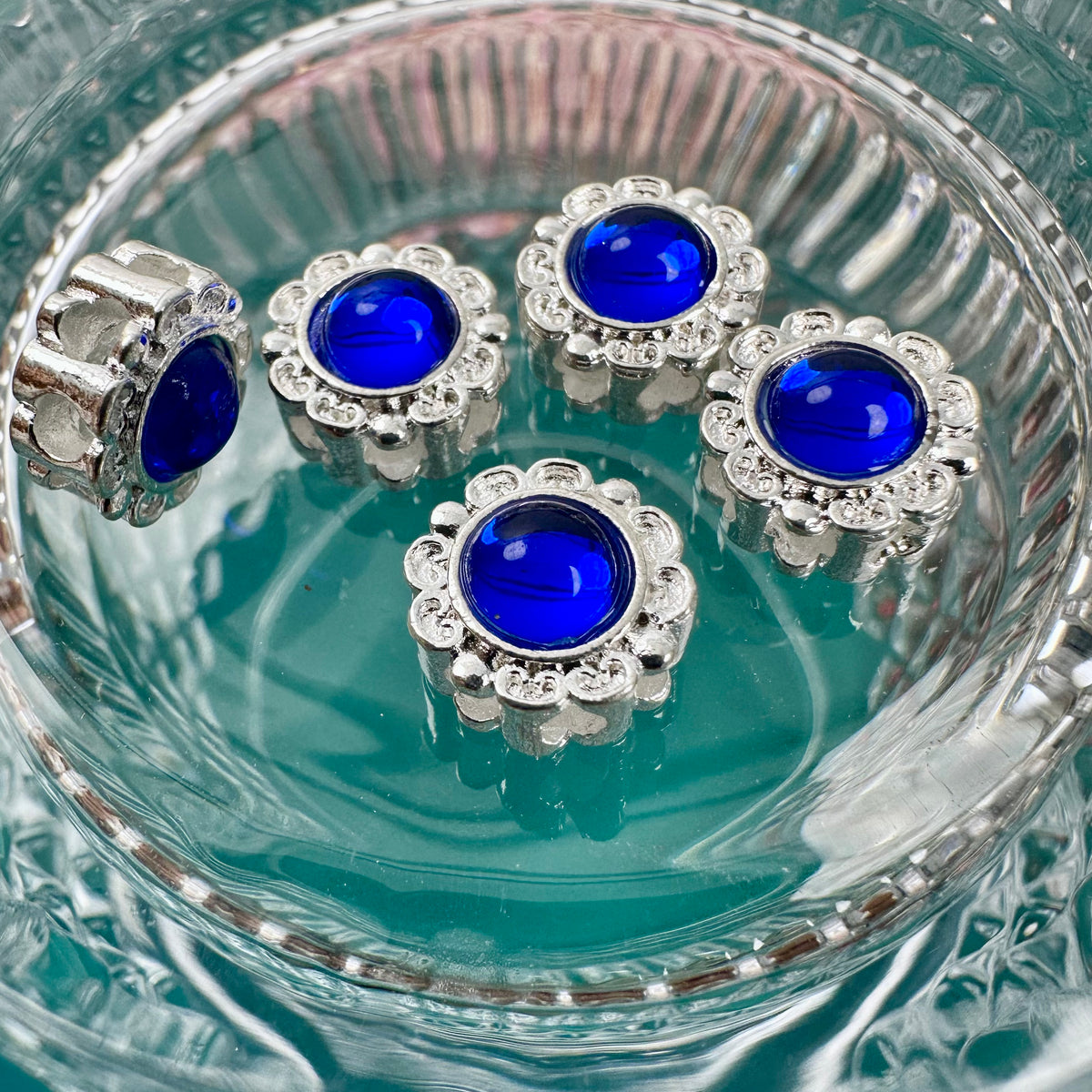 New Arrival Rhinestone‑Set Oval Magic Box Multi‑Hole Zircon Spacer Beads, Cabochon DIY Handmade Beading Accessories for Bracelets & Necklaces