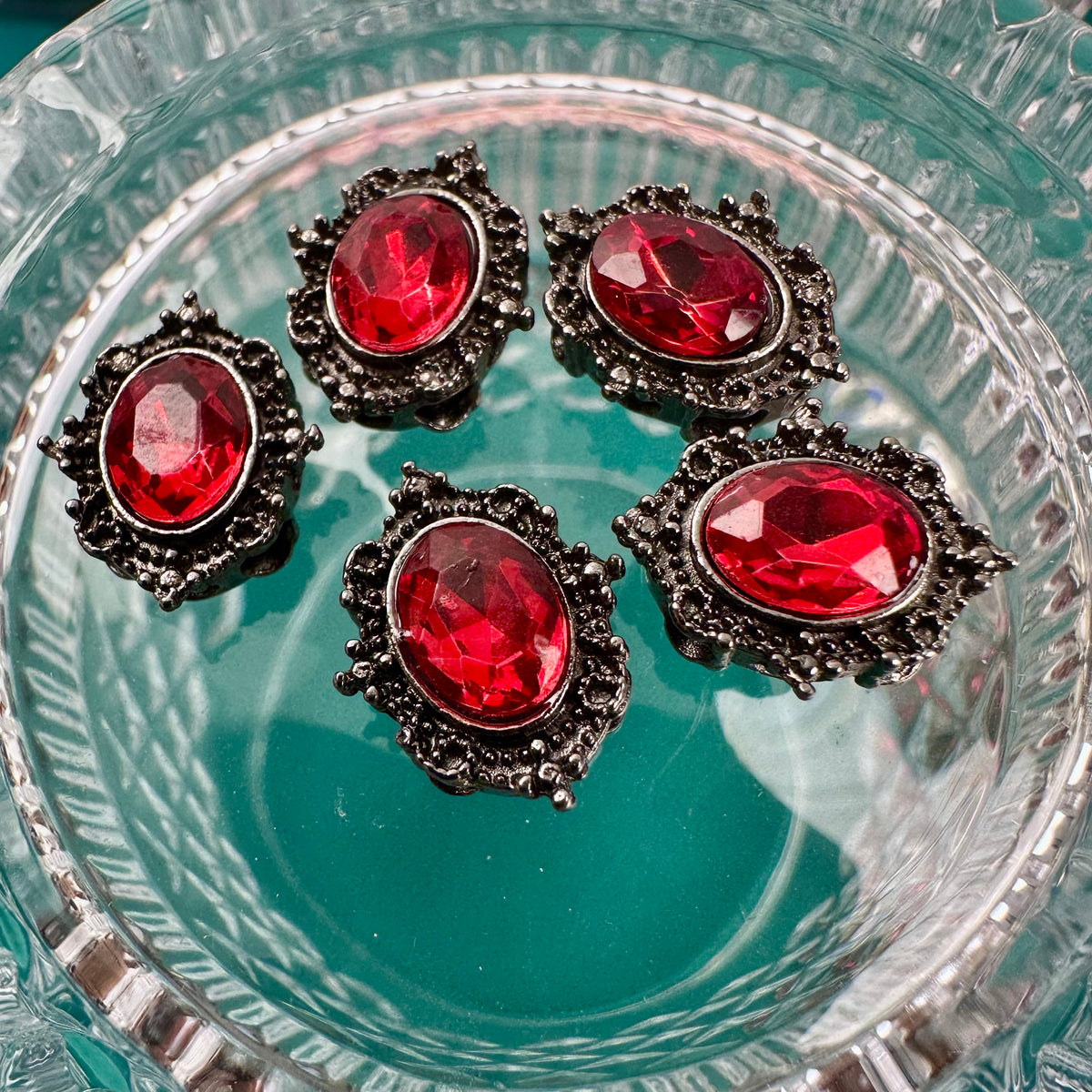 New Arrival Rhinestone‑Set Oval Magic Box Multi‑Hole Zircon Spacer Beads, Cabochon DIY Handmade Beading Accessories for Bracelets & Necklaces